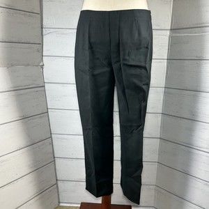 Chico's Women's Cropped Pants Trouser Stretch Side Zip Black Size 0.5 I US 6